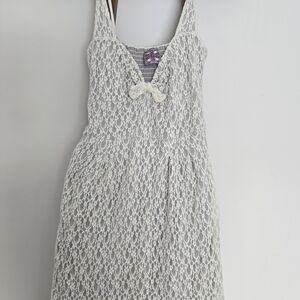 Free People Cream Lace Cardigan